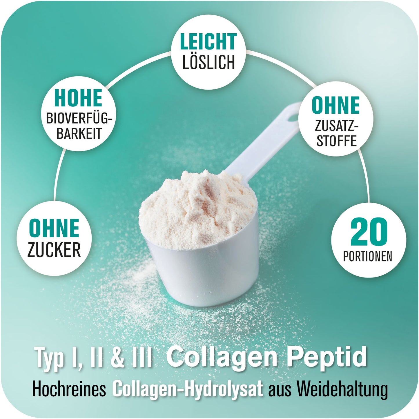 ALL STARS COLLAGEN PEPTIDE PULVER - 300G DOSE