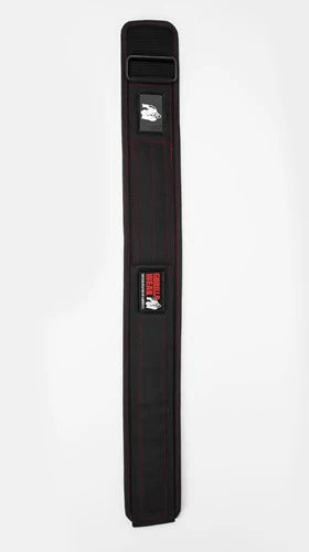 Gorilla Wear 4 Inch Nylon Lifting Belt - Schwarz/Rot Stitched