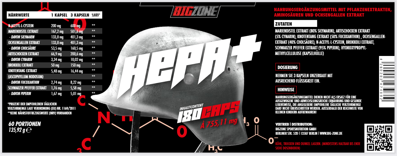 Big Zone Hepa+ (180 Kapseln)
