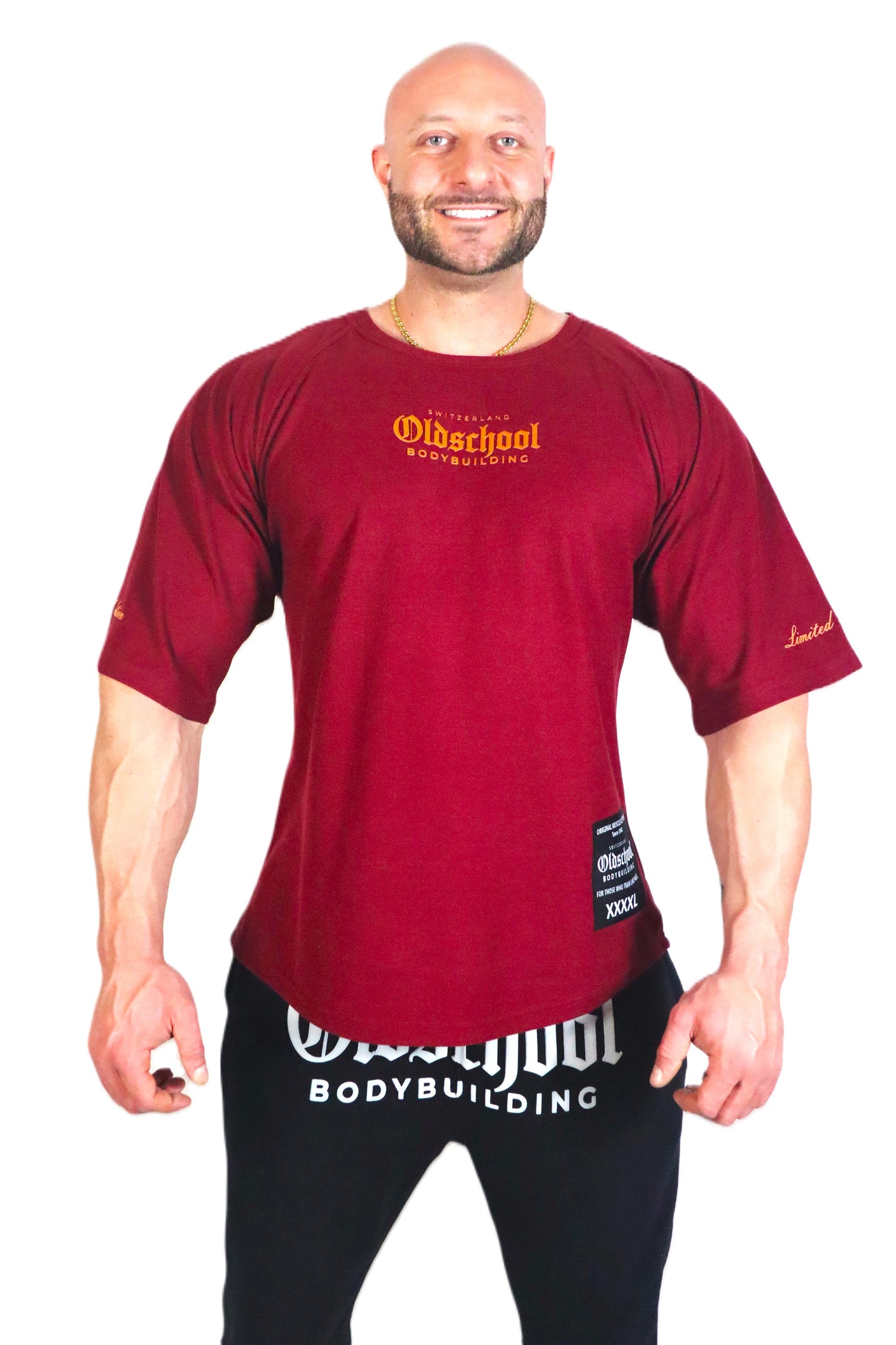 XXXXL LIMITED EDITION SHIRT BORDEAUX/GOLD