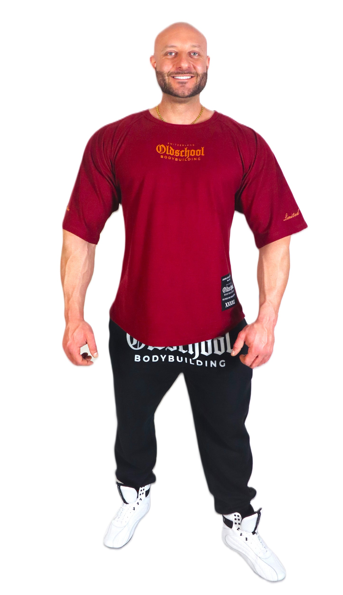 XXXXL LIMITED EDITION SHIRT BORDEAUX/GOLD