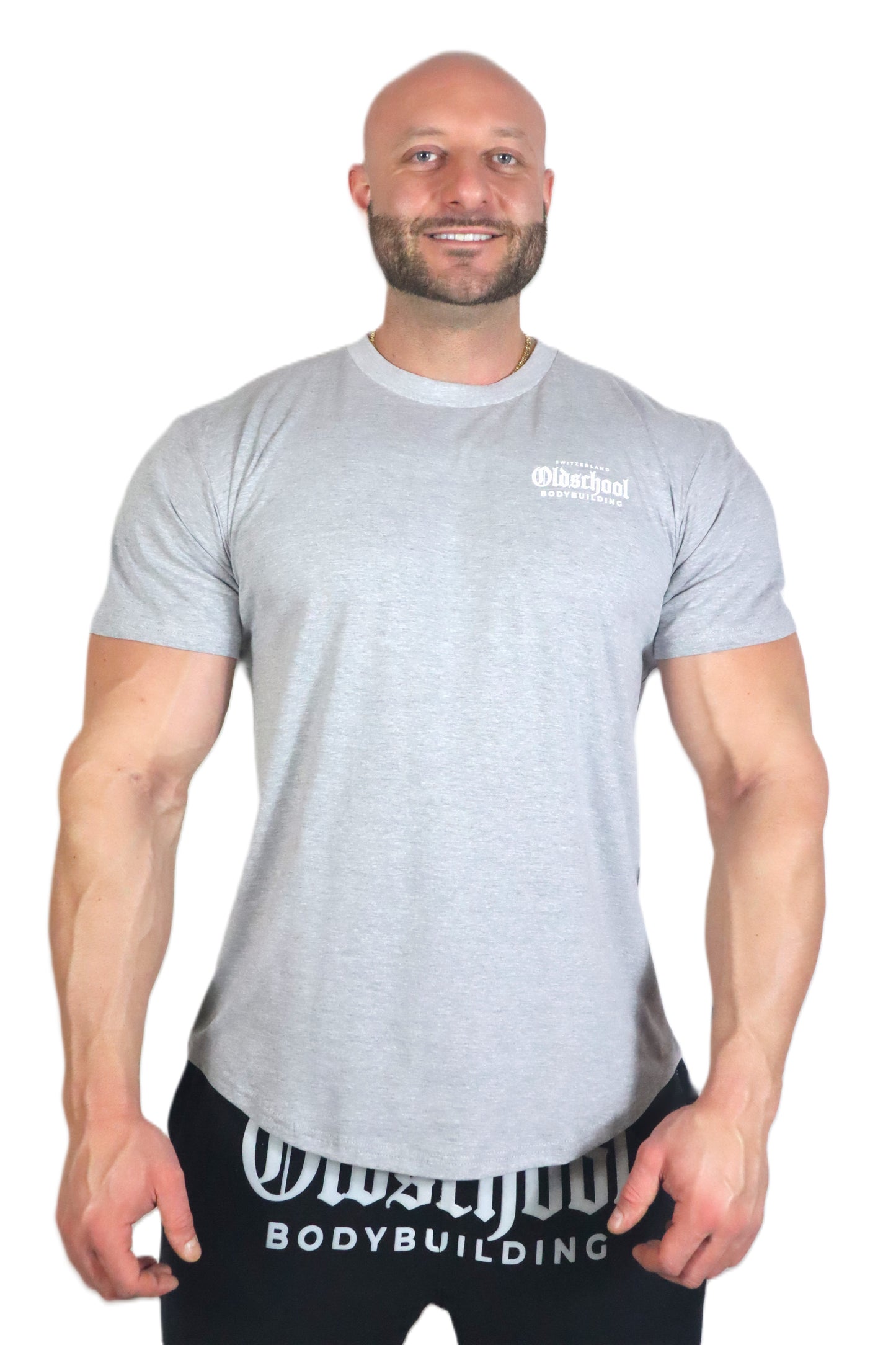 CLASSIC T-SHIRT GRAU/WEISS
