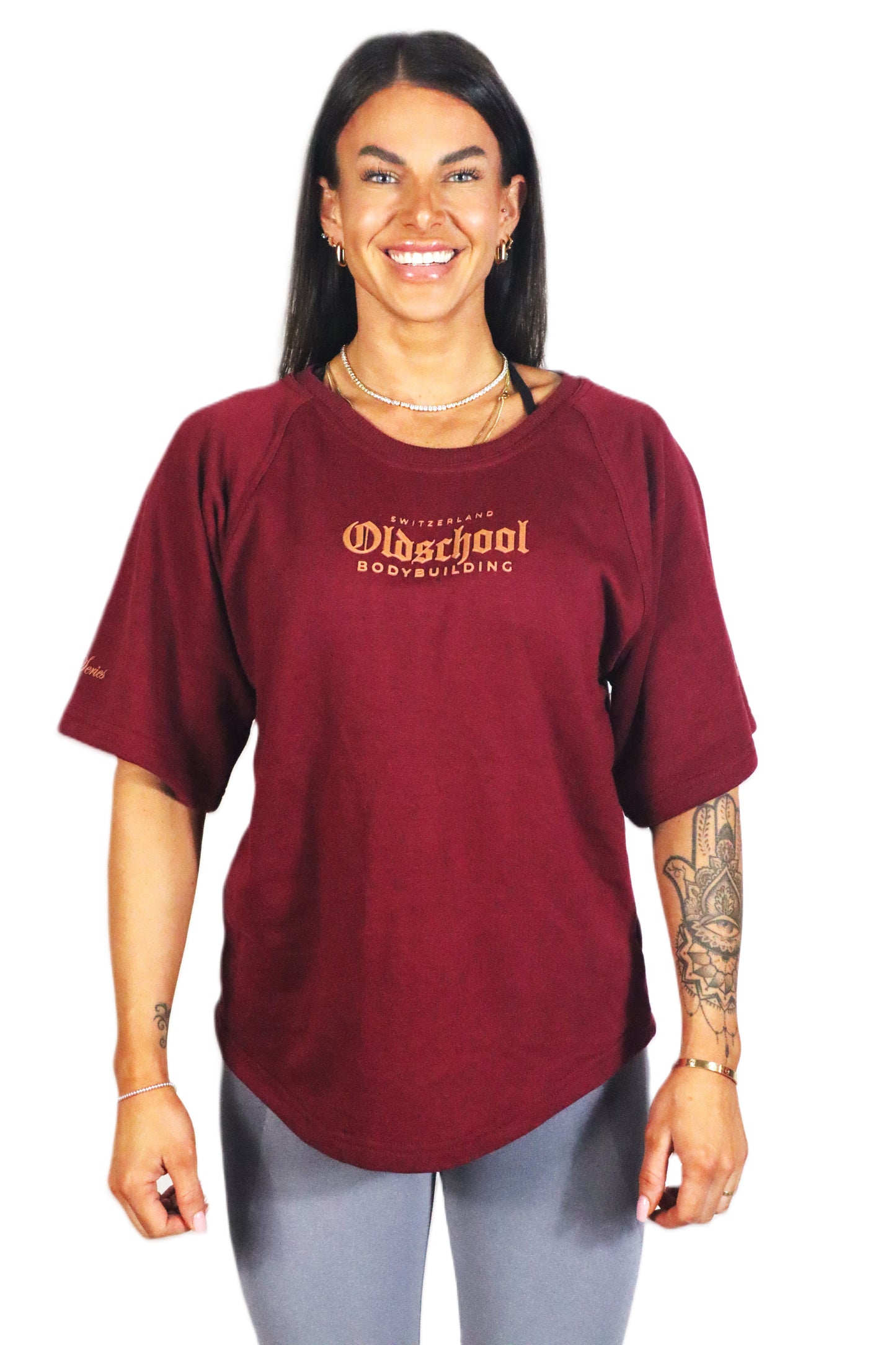 INFINITY SERIES CLASSIC OVERSIZED SHIRT BORDEAUX/GOLD
