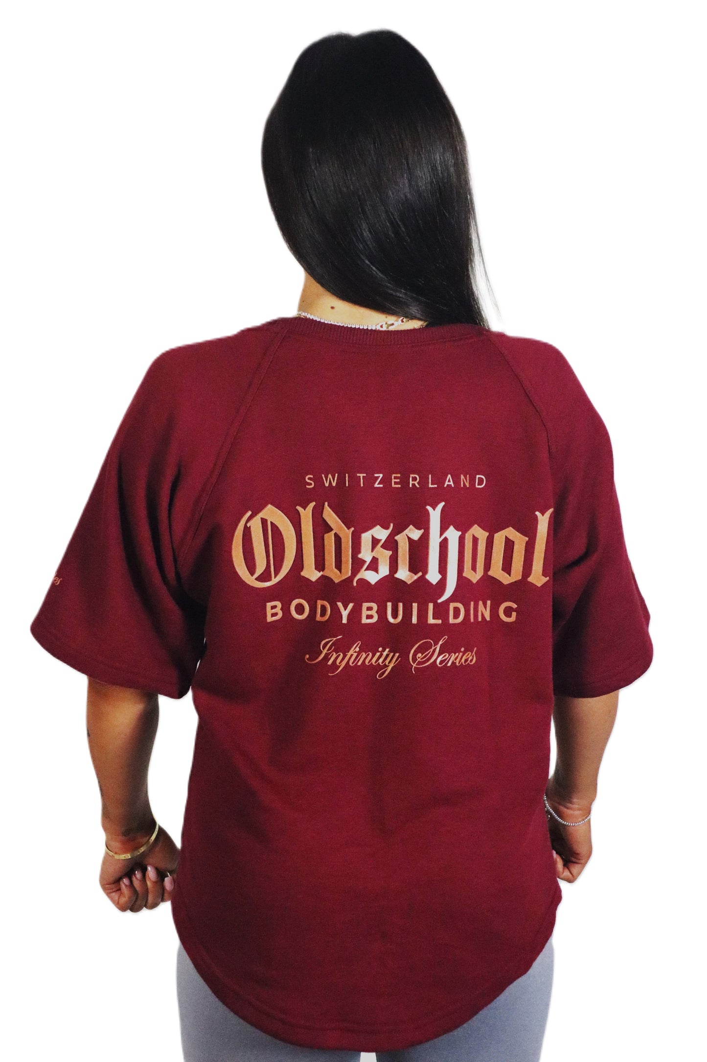 INFINITY SERIES CLASSIC OVERSIZED SHIRT BORDEAUX/GOLD