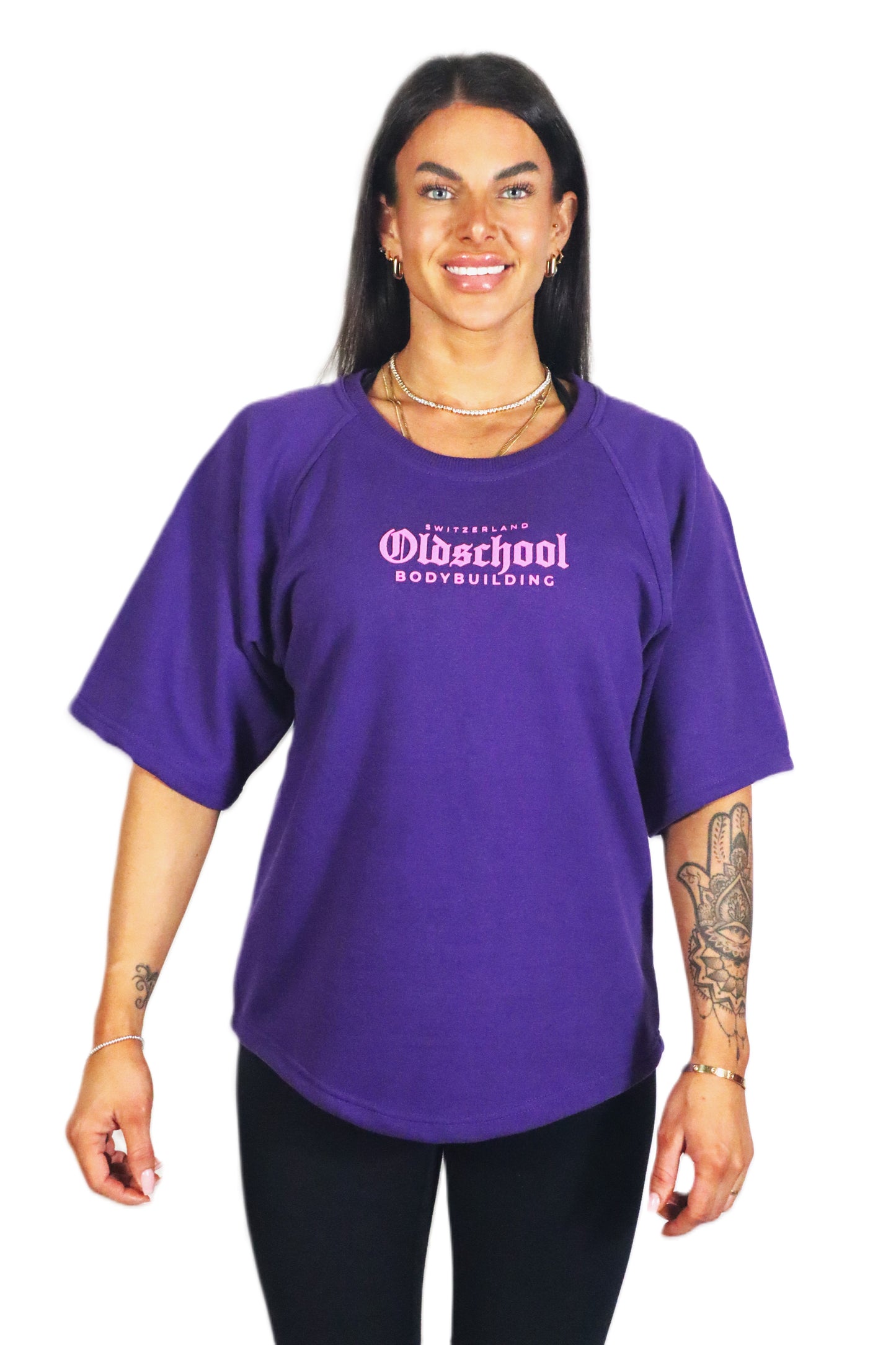 WOMENS CLASSIC OVERSIZED SHIRT VIOLETT/PINK