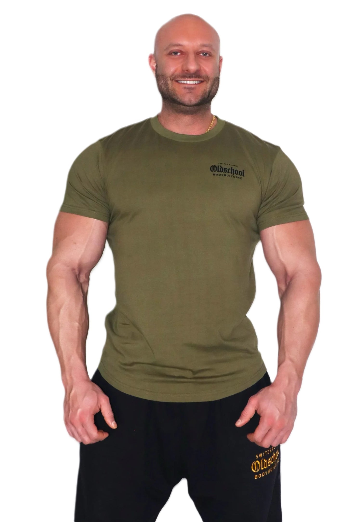 CLASSIC T-SHIRT OLIVE/SCHWARZ