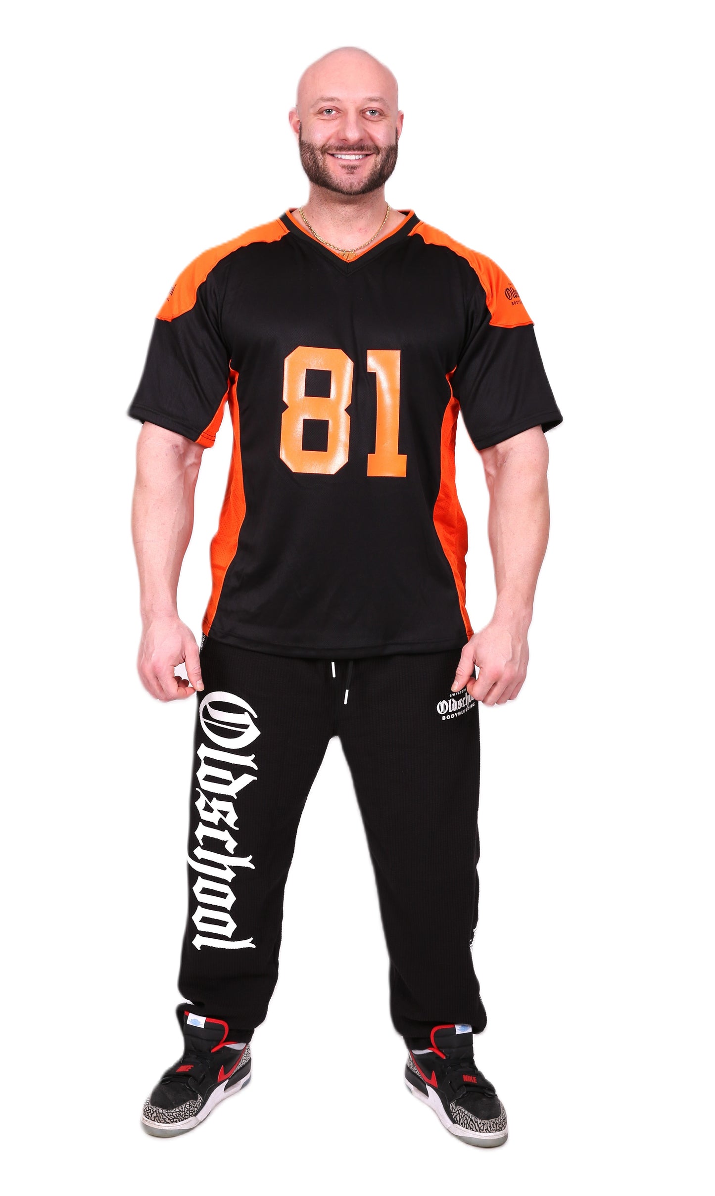 Football Shirt Schwarz / Orange