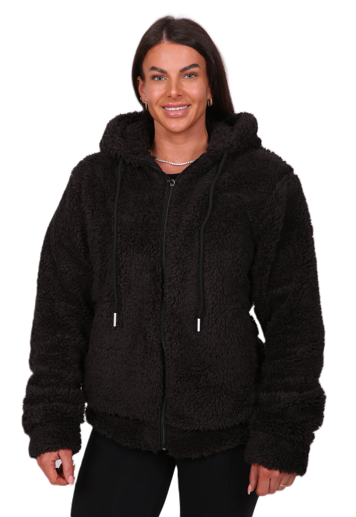TEDDY HOODIE SCHWARZ