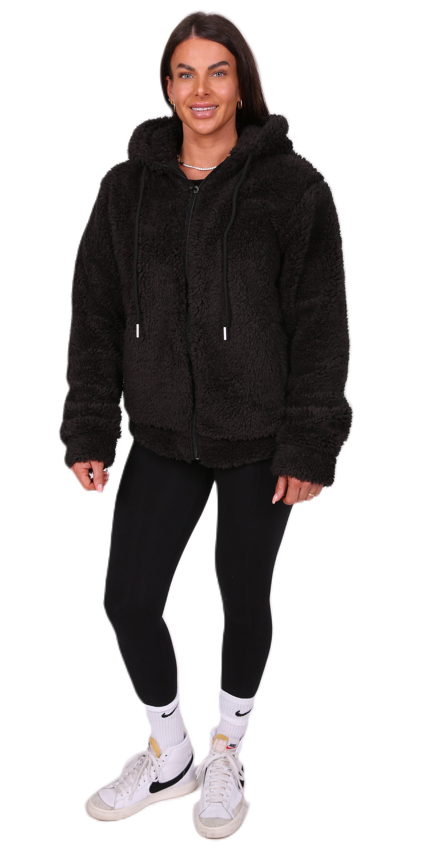 TEDDY HOODIE SCHWARZ