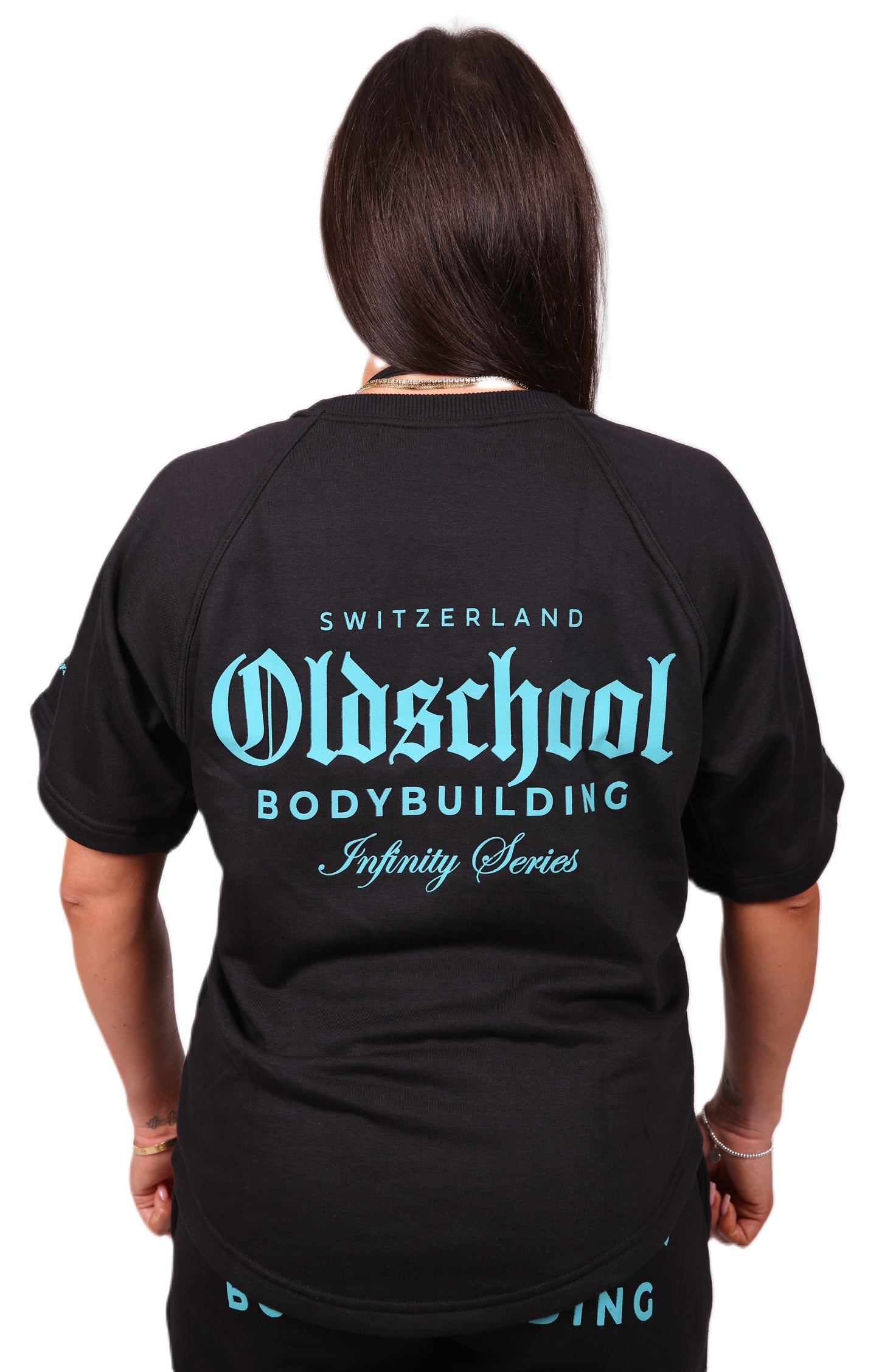 WOMENS INFINITY SHIRT SCHWARZ/TÜRKIS