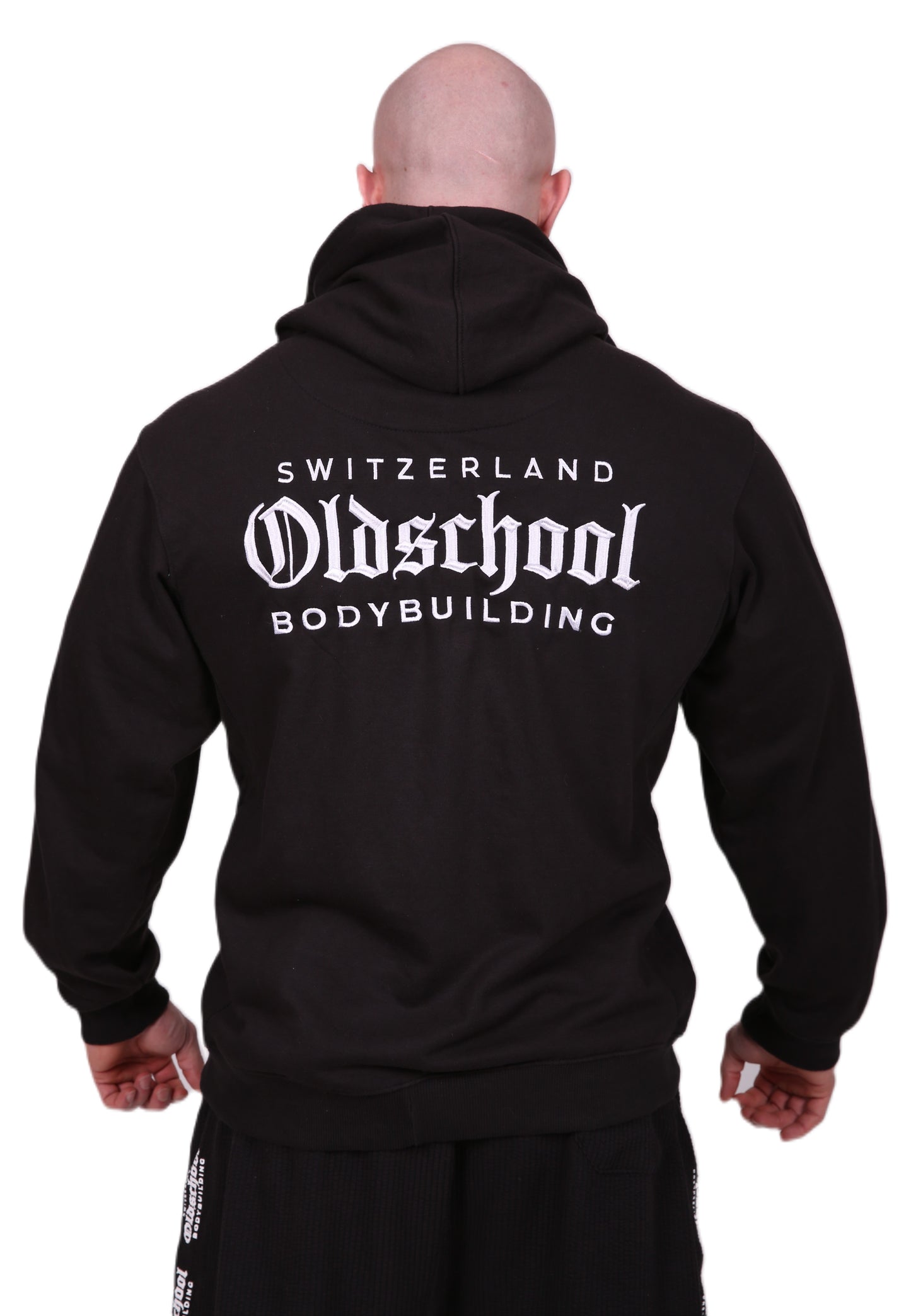 TRUE BODYBUILDING ZIPPED HOODIE SCHWARZ