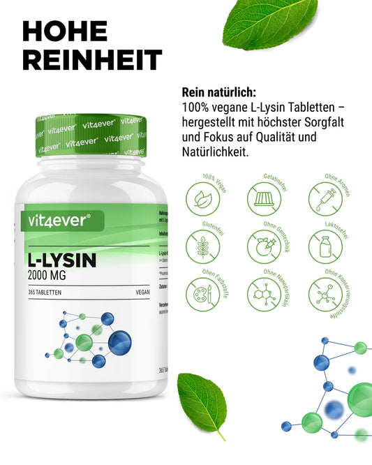 Vit4ever L-Lysin 1000 mg hochdosiert