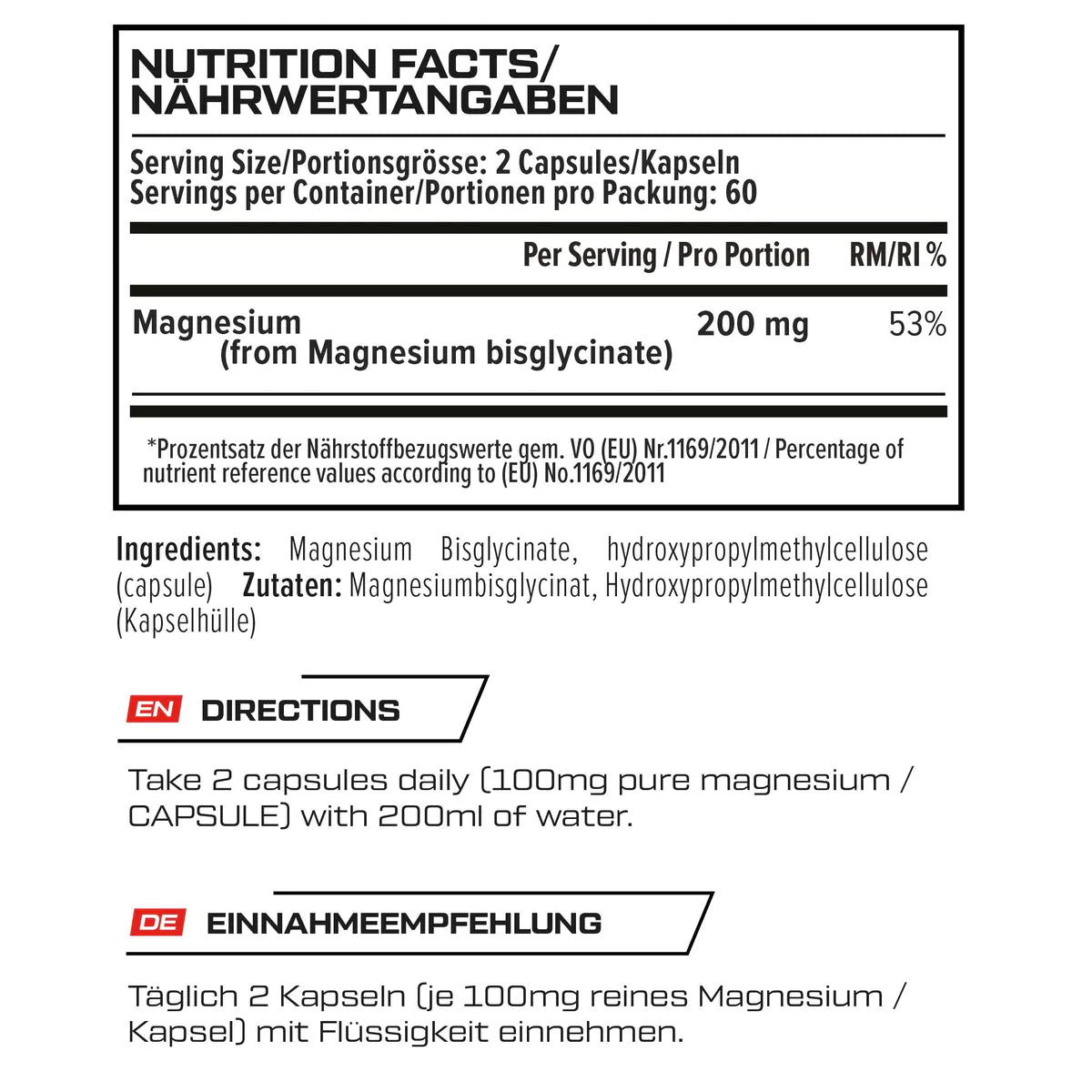 VAST Magnesium Bisglycinat 200