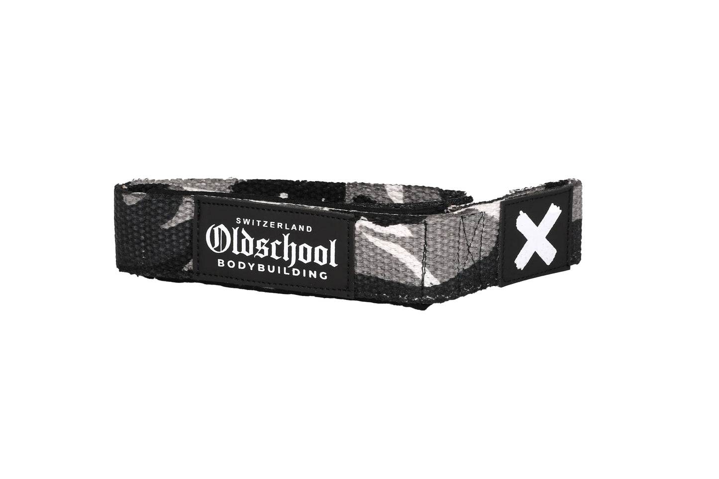 OLDSCHOOL BODYBUILDING - PADDED LIFTING STRAPS PRO GRAU CAMO