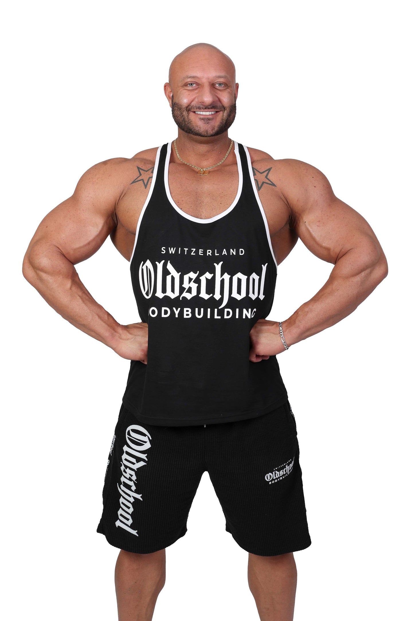 OLDSCHOOLBODYBUILDING CLASSIC STRINGER SCHWARZ