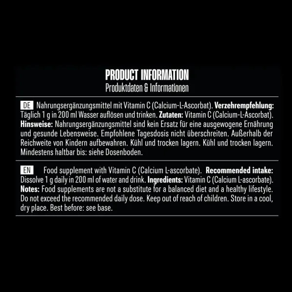 Big Zone Buffered Vitamin C Pulver