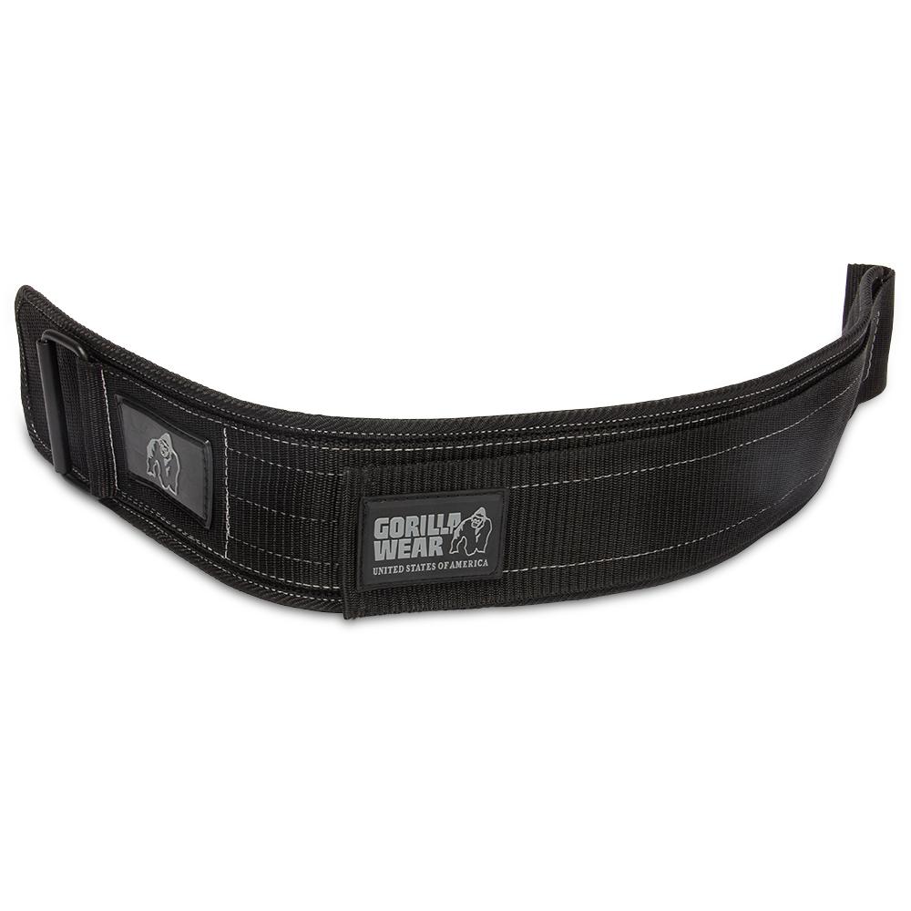 Gorilla Wear 4 Inch Nylon lifting Belt - Schwarz/Grau