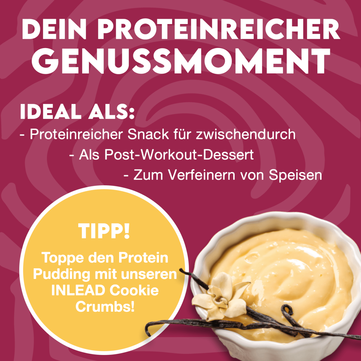 Inlead Protein Pudding 500 g Vanilla