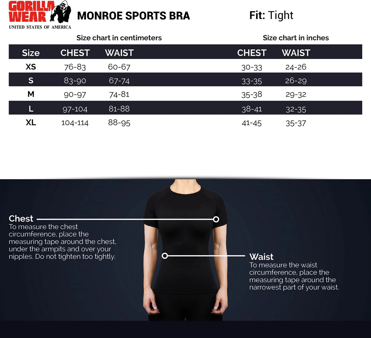 Monroe Sport Bra - Schwarz