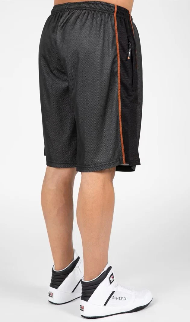 Gorilla Wear - Wallace Mesh Shorts - Grau/Orange