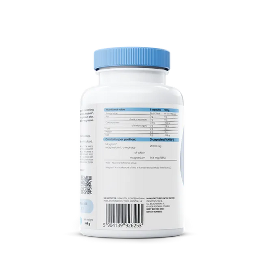 Magtein – Magnesium L-Threonat – 90 vegane Kapseln