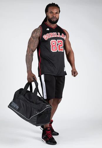 San Mateo Jersey Tank Top - Schwarz/Rot