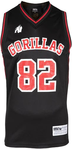 San Mateo Jersey Tank Top - Schwarz/Rot