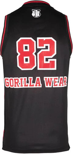 San Mateo Jersey Tank Top - Schwarz/Rot
