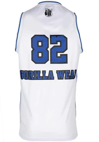 San Mateo Jersey Tank Top - Weiss/Blau