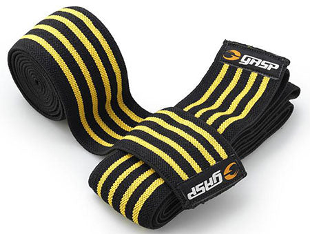 GASP Knee Wraps - Black/Flame - one Size