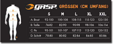 GASP Knee Wraps - Black/Flame - one Size