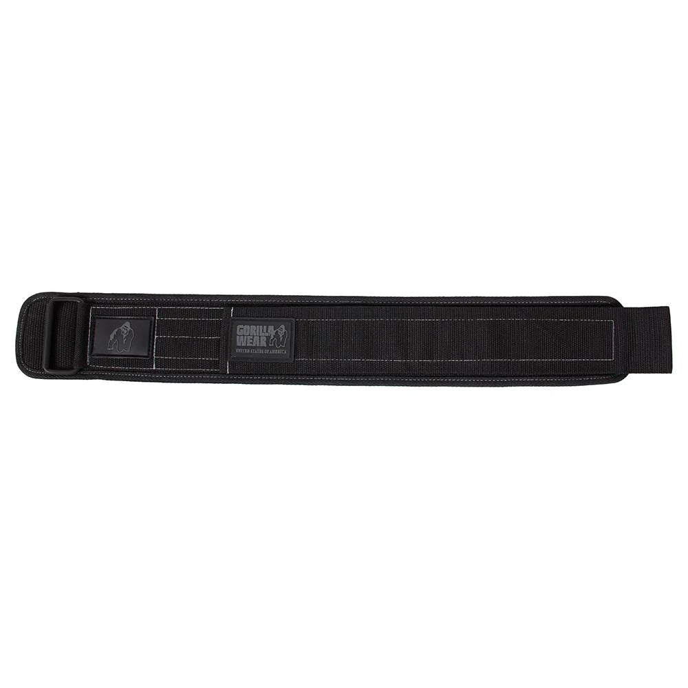 Gorilla Wear 4 Inch Nylon lifting Belt - Schwarz/Grau