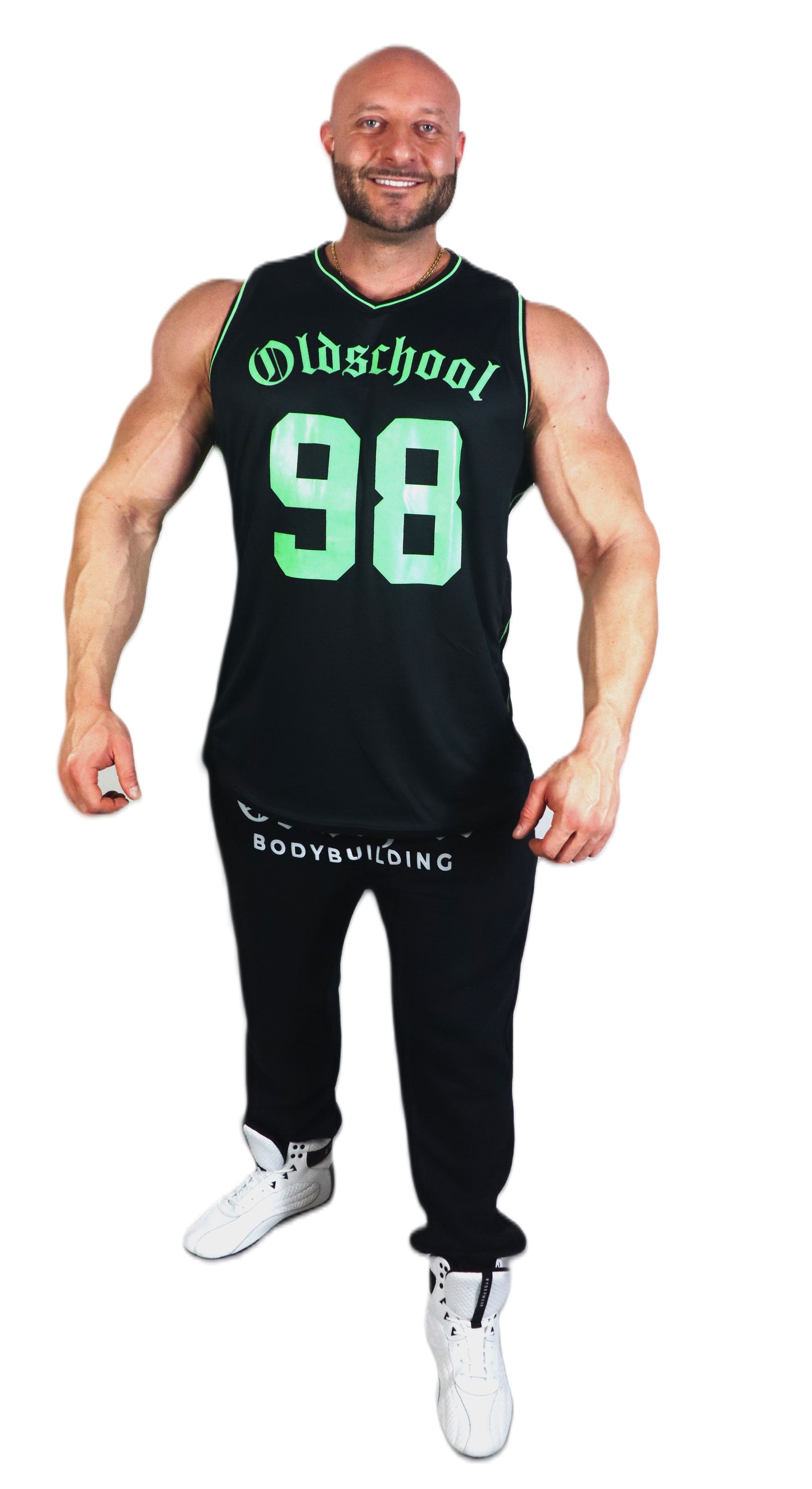 98 TANK TOP SCHWARZ/NEON GRÜN