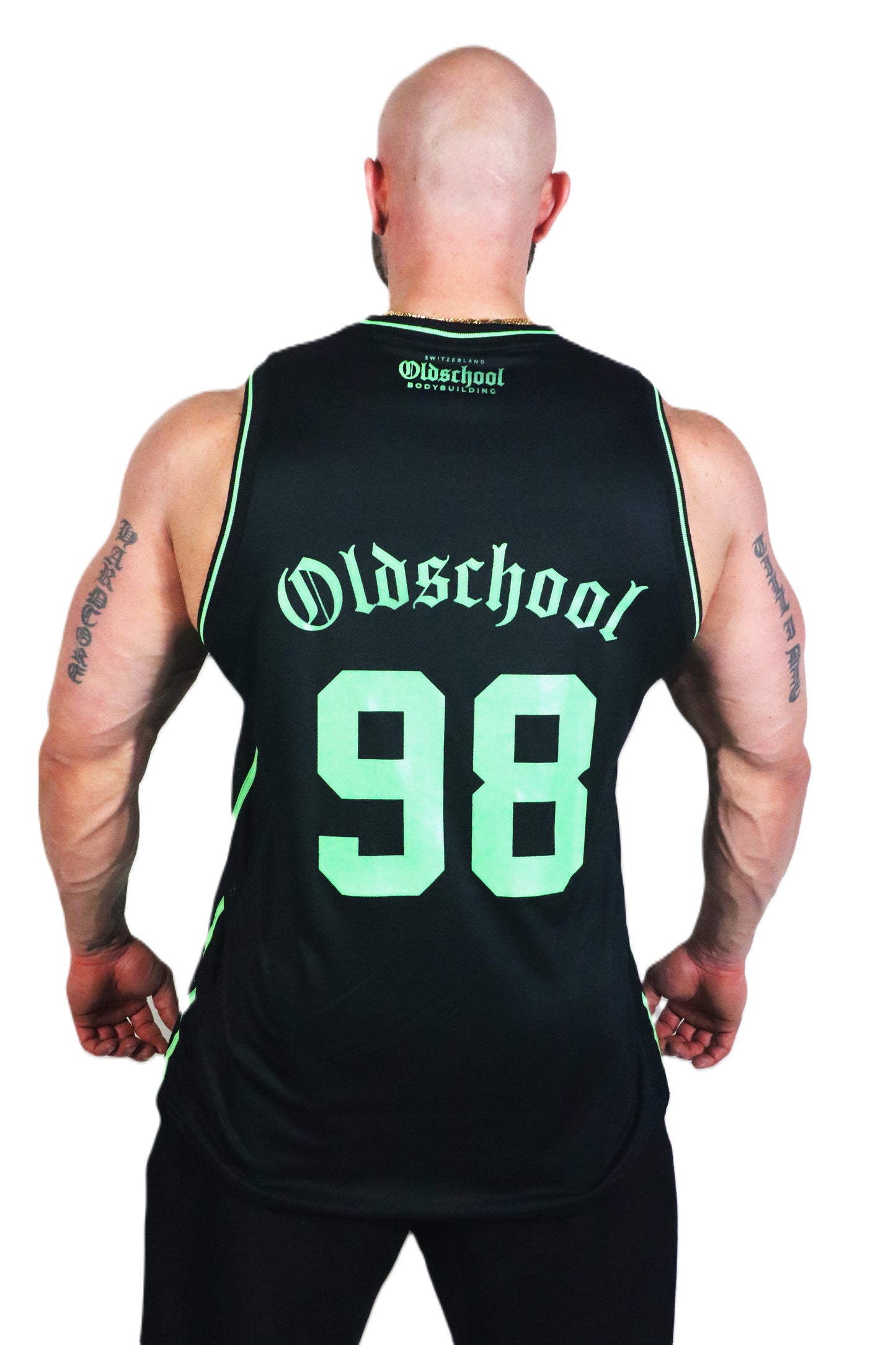98 TANK TOP SCHWARZ/NEON GRÜN