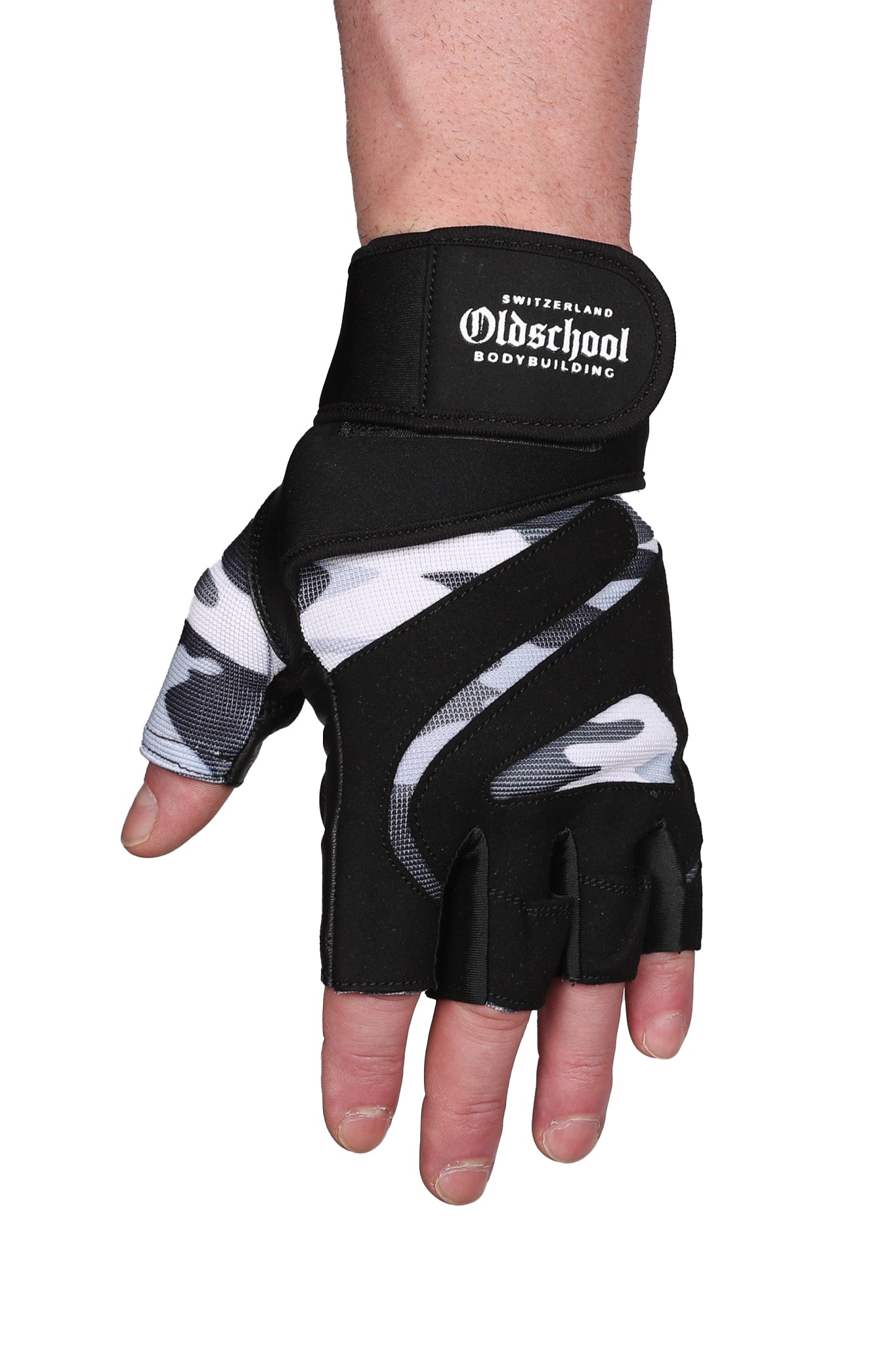 OLDSCHOOL BODYBUILDING - PRO GLOVES GRAU CAMO