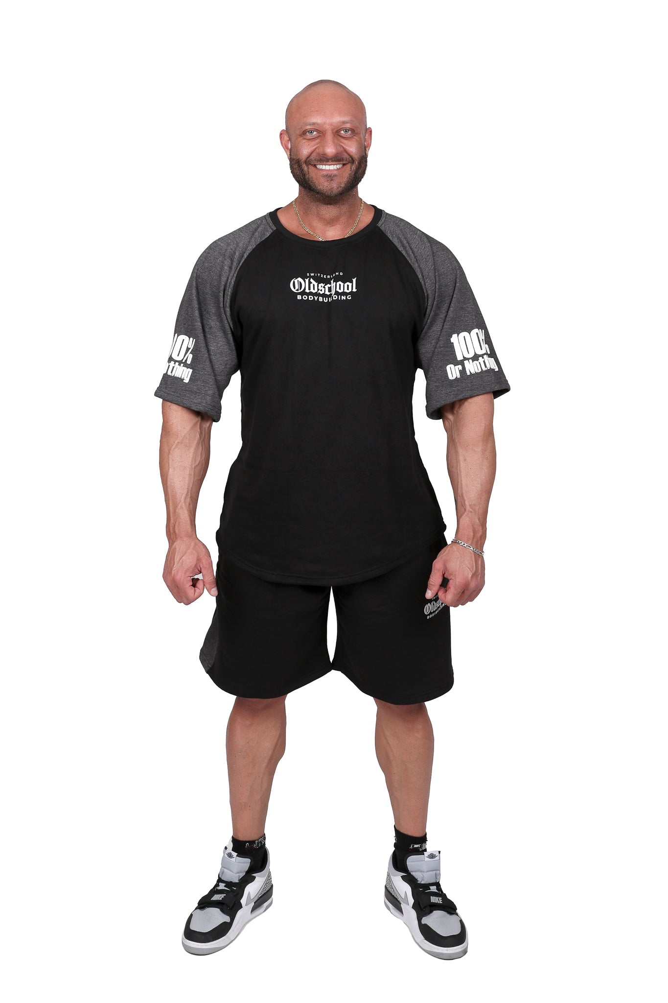 TWO TONE SHORTS SCHWARZ/GRAU