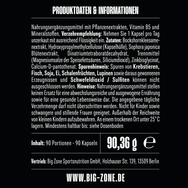 Big Zone Bor+ (90 Kapseln)