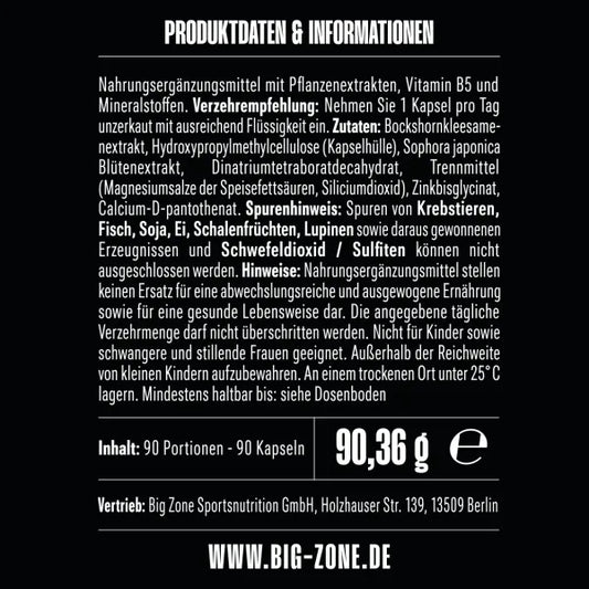 Big Zone Bor+ (90 Kapseln)