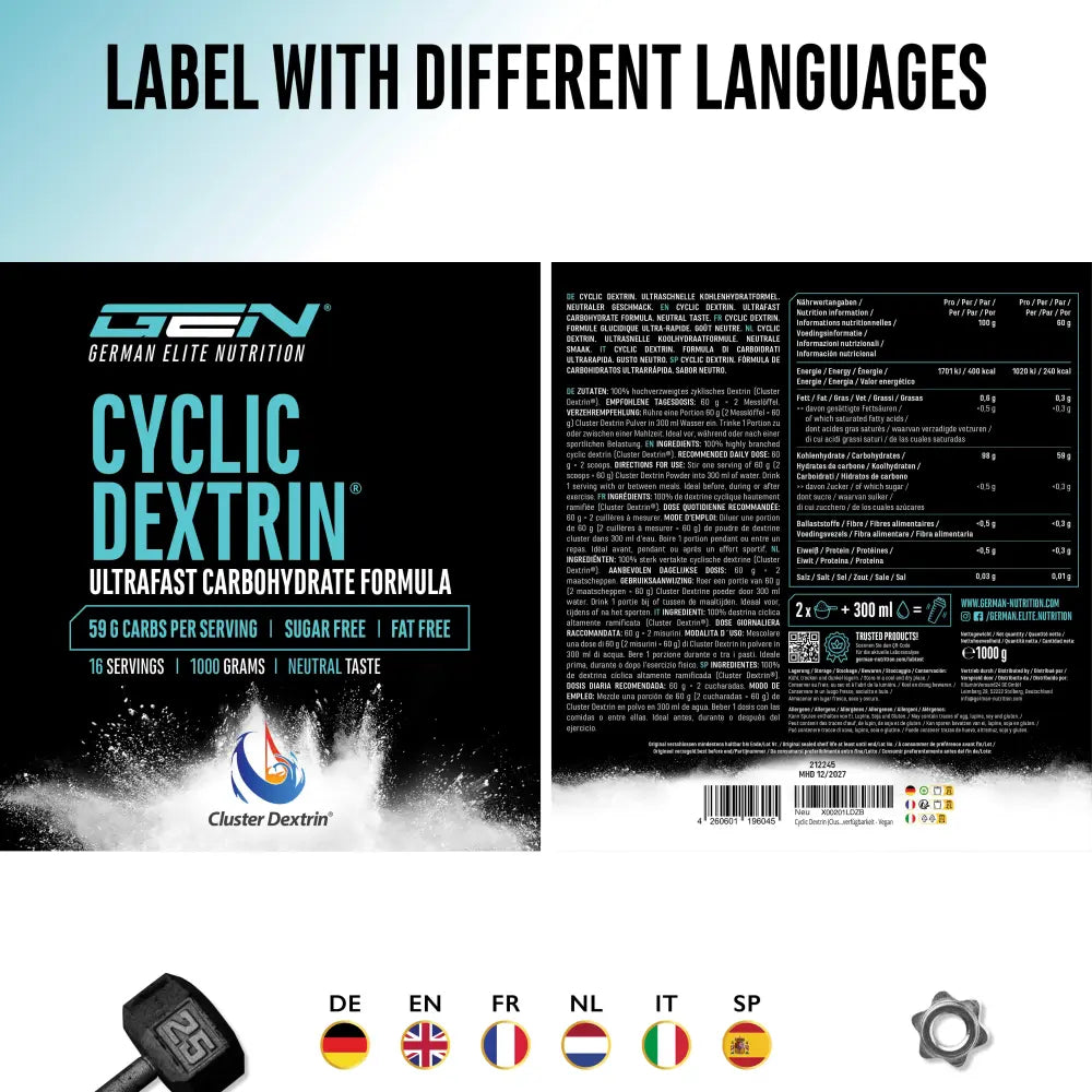 GEN Cyclic - Cluster Dextrin - 1000g