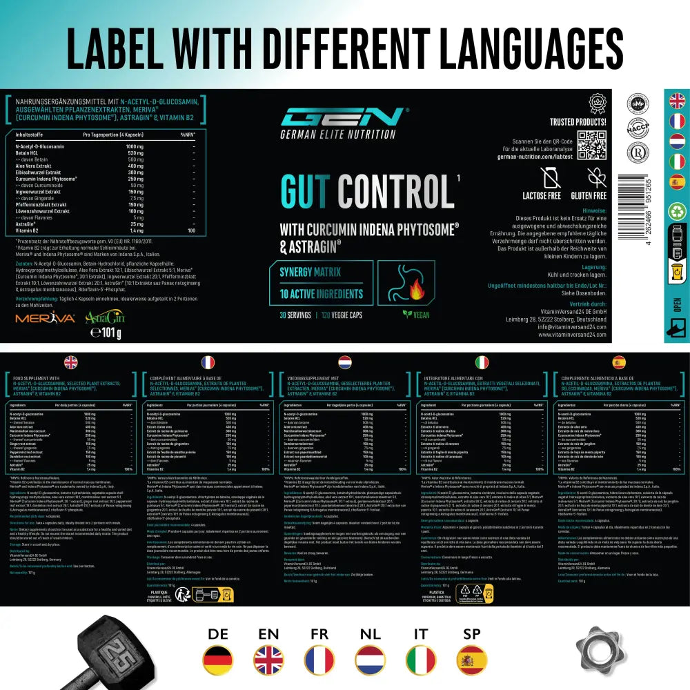GEN Gut Control, 120 Kapseln