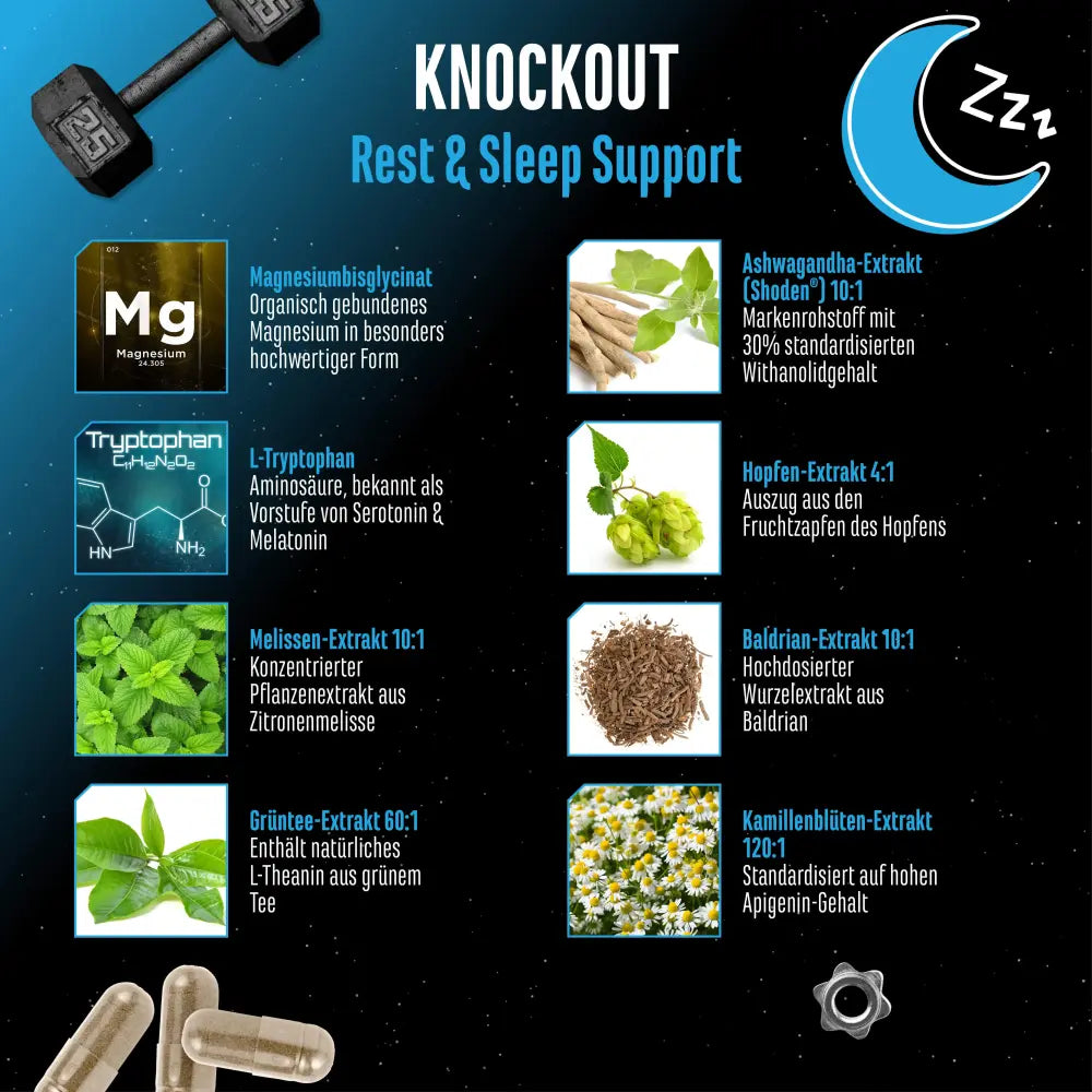 GEN - Knockout - Sleep & Recover Support, 120 Kapslen