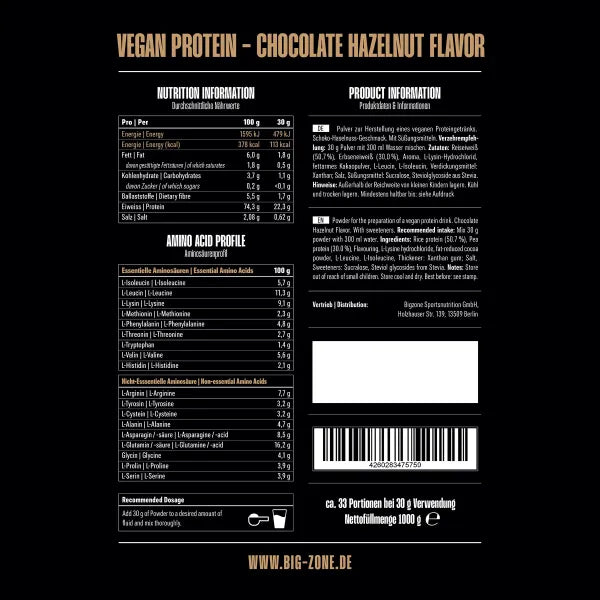 Big Zone Battle Vegan - 1000g
