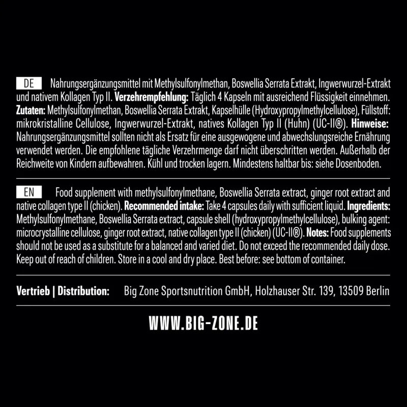 Big Zone Joint Protect 2.0 (120 Kapseln)
