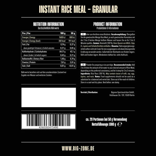 Big Zone Instant Rice Meal 1kg (grob)