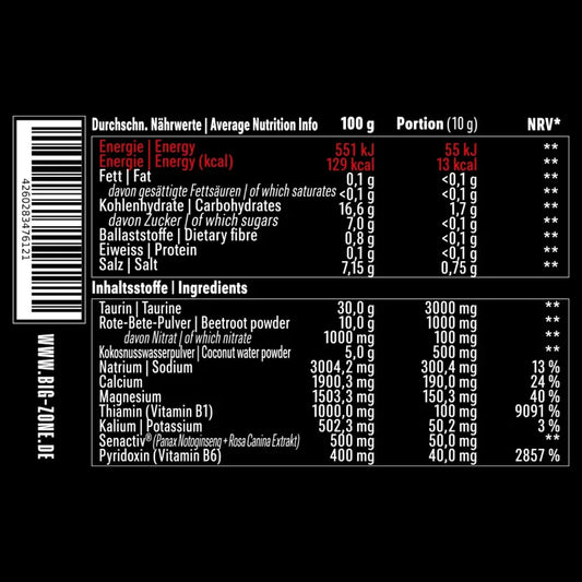 Big Zone Vasolyte (300g Dose)
