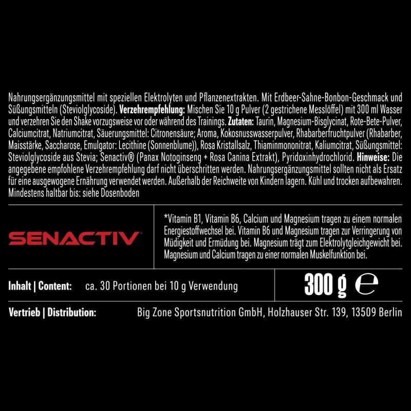 Big Zone Vasolyte (300g Dose)