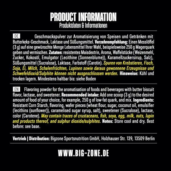 Big Zone Flav It Süss 250g