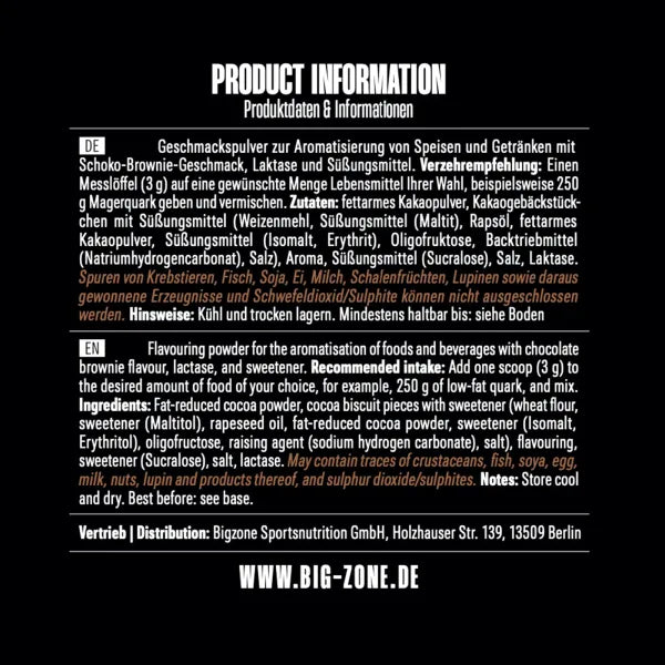 Big Zone Flav It Süss 250g